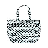 JuJuBe Super Be Large Everyday Lightweight Zippered Tote Bag, Onyx Collection - Black Diamond