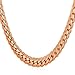 U7 Snake Chain for Women Men|Personalized 6MM Thick Flat Link Neck Jewelry Chunky Hip Hop Necklace 22 Inch