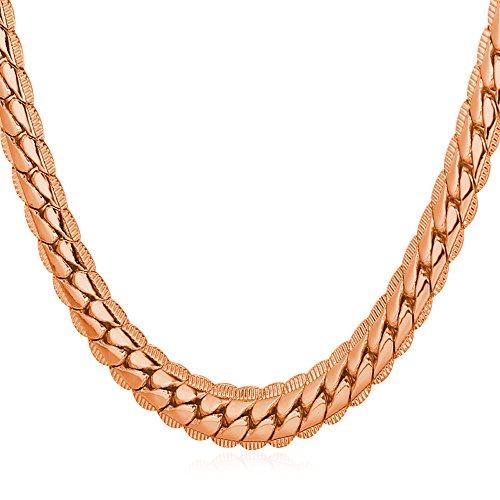 Buy U7 Men Chain Rose Gold Plated 