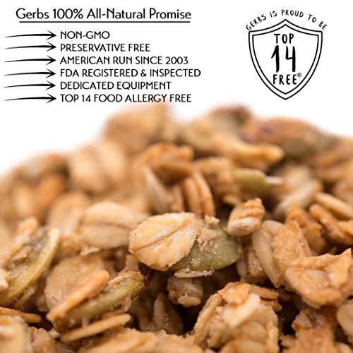 GERBS Original Seed n' Honey Granola, 14 ounce Bag, Top 14 Food Allergy Free, NON GMO - Image 4
