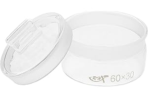 MUSISALY Flat Glass Weighing Bottle 60x30mm Glass Stopper Laboratory Pycnometer Flask for Chemistry Storage