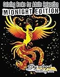 Coloring Books for Adults Relaxation: Fantasy Coloring Books for Adults: Dragon, Unicorn, Mermaid, Fairies, Mythical, Enchanted, Magical, Dark, ... and Adventure (Midnight Edition) (Volume 24) by Coloring Books for Adults Relaxation, Sky Angel Coloring Book