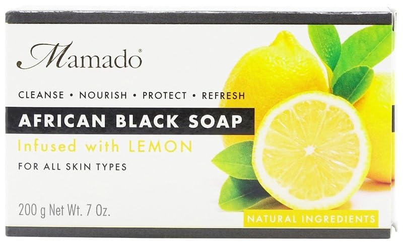 Mamado African Black Soap 200gm - Lemon