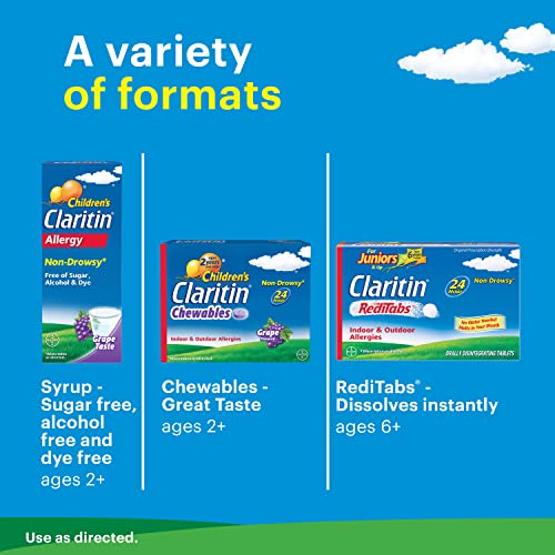 CLARITIN CHILDREN’S 2 HOUR NON-DROWSY ALLERGY ORAL SOLUTION 5 MG/ 5 ML, GRAPE 4 FL OZ