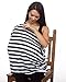 Stretchy Baby Car Seat Cover Canopy/Nursing Shawl 4 in 1 with Holes for Shopping Cart Covers & High Chairs! by The Blushing Baby