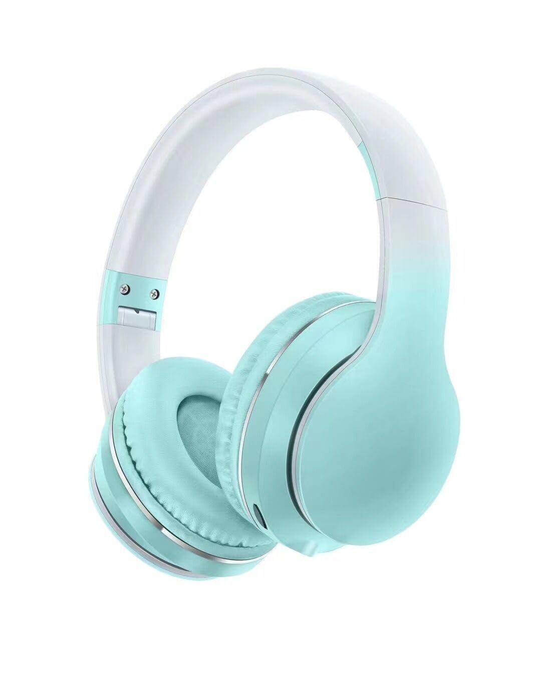 Usoun Bluetooth Headphones Over-Ear,Kids Wireless Bluetooth Headphones with Mic,Foldable Wireless/Wired Stereo Headset,TF Card,Kids Headphones for Boys Girls Travel School Cellphone Tablet PC (Green)