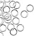 Beadaholique 50-Piece Open Jump Rings, 4mm, 20-Gauge, Silver