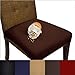 SmartSeat Dining Chair Cover and Protector (Chocolate Brown), Removable, Waterproof, Machine Washable, Stain Resistant, Soft, Comfortable Fabric for Kids, Pets, Entertaining, Eldercare