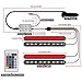 Car LED Strip Lights Interior LIghts Kit, Henlight 4 Pcs 36LED 16 Colors Multi-color Car Under Dash Lighting, Waterproof Car Neno Lights Strip with Multi-Mode Change and Remote Control