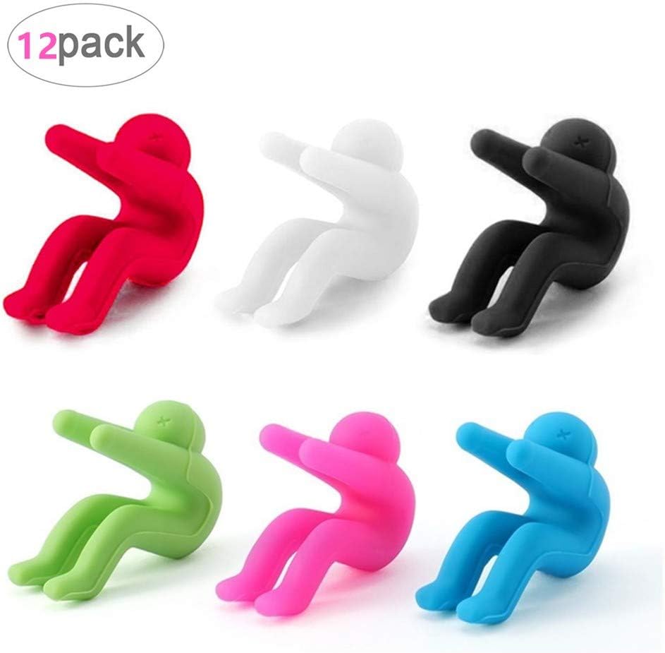 Silicone Lid Lifters,Spillproof Pot and Pan Lid Holder,Saucepan Lid Sid Pot Lifters to Use in Pan,Helpful Kitchen Gadgets (12 Pack)