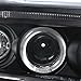 Spec-D Tuning 2LHP-RAM94JM-TM Dodge Ram Black Dual Halo Projector Head Lights