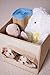Clever Creations Kids Collapsible Storage Organizer and Ottoman, Perfect Animal Themed Toy Chest for Storing Books, Shoes, Games and More, Puppies in Bag