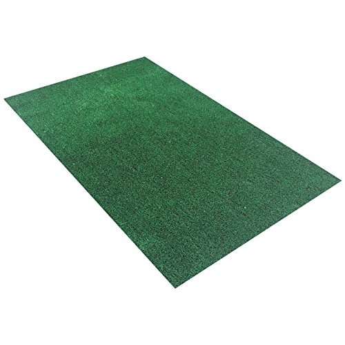 Synturfmats Green Artificial Grass Carpet Rug - Indoor/Outdoor Synthetic Turf Runner Area Rugs for Dogs, patios, porches 3'x10' - Thumbnail 3