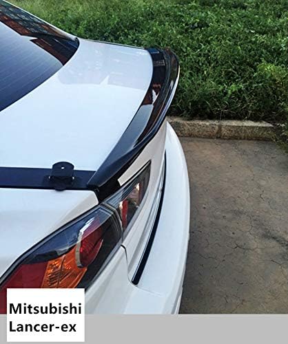 Hamanding Car Refit Punch-Free Paint Tail Spoiler for Mitsubishi Lancer EX Lancer-ex (Black)