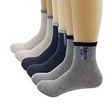 Koreatrends Men's Wide Comfort 6 Pair Ankle Socks(Black,White,Gray)