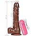 Lement 6.7″ Realistic Brown Color Rotation Multispeed Body Vibrating with Remote Controlthumb 2