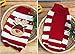 Cute Reindeer Pet Dog Christmas Knitted Sweater Puppy Cat Winter Sweatshirt Clothes Warm Knitwear Hoodies Red & White