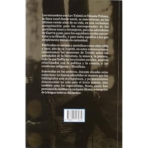 Conversaciones y entrevistas: encuentros en Yásnaia Poliana