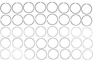 Mahle 41859CP Moly Ring Set (GMC Trk 4.8L/5.3L 1999-2002), Standard