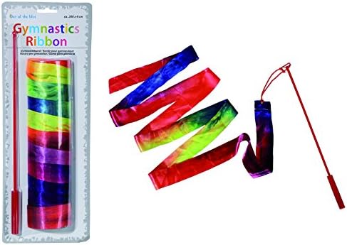 Great gift present idea. Kids Rainbow design Gymnastics Ribbon. Great gymnastics accessory