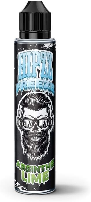 Hipzz Freeze Premium E Liquid 50ml 0mg 70/30 VGPG Vape Juice Exotic Flavours - Shake and Vape Premix - Absinthe Lime