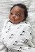 SwaddleDesigns Cotton Muslin Swaddle Blanket, Receiving Blanket for Boys & Girls, Best Shower Gift, 46x46 inches, Black Panda
