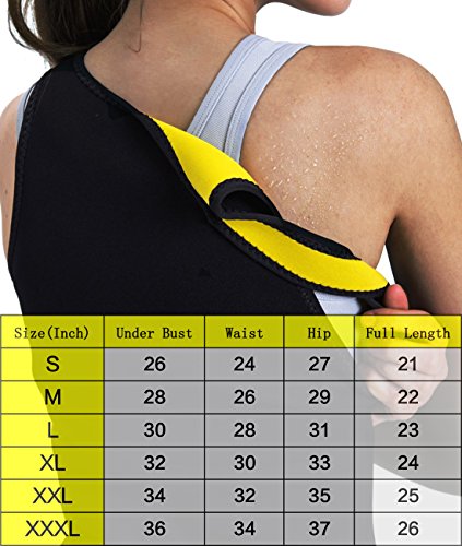 Glamours Womens Body Shaper Vest for Weight Loss Slimming Sweat Fat Burner Tank Top (Medium) - Thumbnail 6