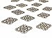 40pcs Filigree Flower Plate Charms,Hollowed-Out Rhombic Pendant Connector for DIY Jewelry Making Wrapping Accessories by Alimitopia(Antique Bronze Tone)