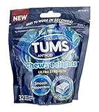 Tums Antacid Chewy Delights Ultra Strength Smooth Peppermint by TUMS (Pack of 2)