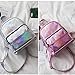 Tinksky Chic Holographic Backpack Cute Hologram School Shoulder Bag Satchel for Girls - gift for friends(Grey)