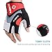 INBIKE 5mm Padded Half Finger Bike Bicycle Cycling Gloves Red X-Large