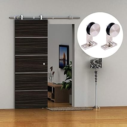 Warmiehomy 6ft 183cm Sliding Door Kit Sliding Barn Door Hardware