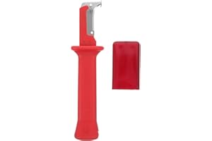 VILLCASE Insulated Cable Stripper Knife for Electricians Abs Wire Skinning Tool with Antislip Handle Precise