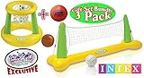 Intex Floating Pool Volleyball Game & Floating Hoops Basketball Game with Exclusive Matty's Toy Stop 4.25
