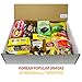 DANKONG Korean Snack Box - 25 Count of Variety Assorted Individual Wrapped Essentials Sample Packs of Candy, Snacks, Chips, Ramen, Cookies, Treats for Men, Women, Kids, Children, College Students