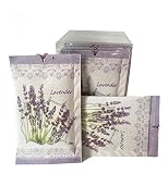 JTHM Lavender Scent Sachets Pack of 12 | Deodorizer, Moth Repellent for Closet Drawers or Cloakroom