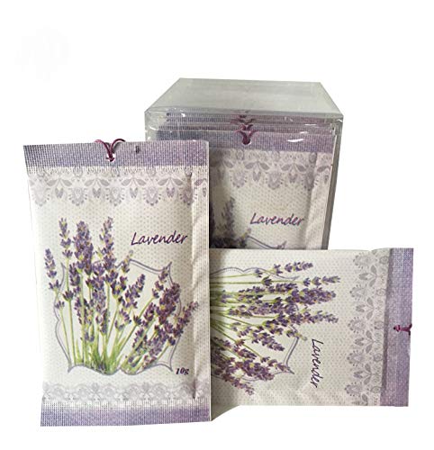 JTHM Lavender Scent Sachets Pack of 12 | Deodorizer, Moth Repellent for Closet Drawers or Cloakroom