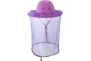 HunterBee Bee Keeper Beekeeping Veil Hat face Covering Costume Fly Hornet Insect Bug Mosquito mesh Cap