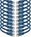 iMBAPrice - 3ft Cat5e Network Ethernet Patch Cable (10 Pack) - Blue primary