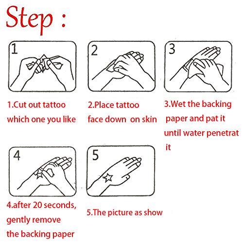 4 M+owstoni+Decorations+Temporary+Tattoos+Birthday