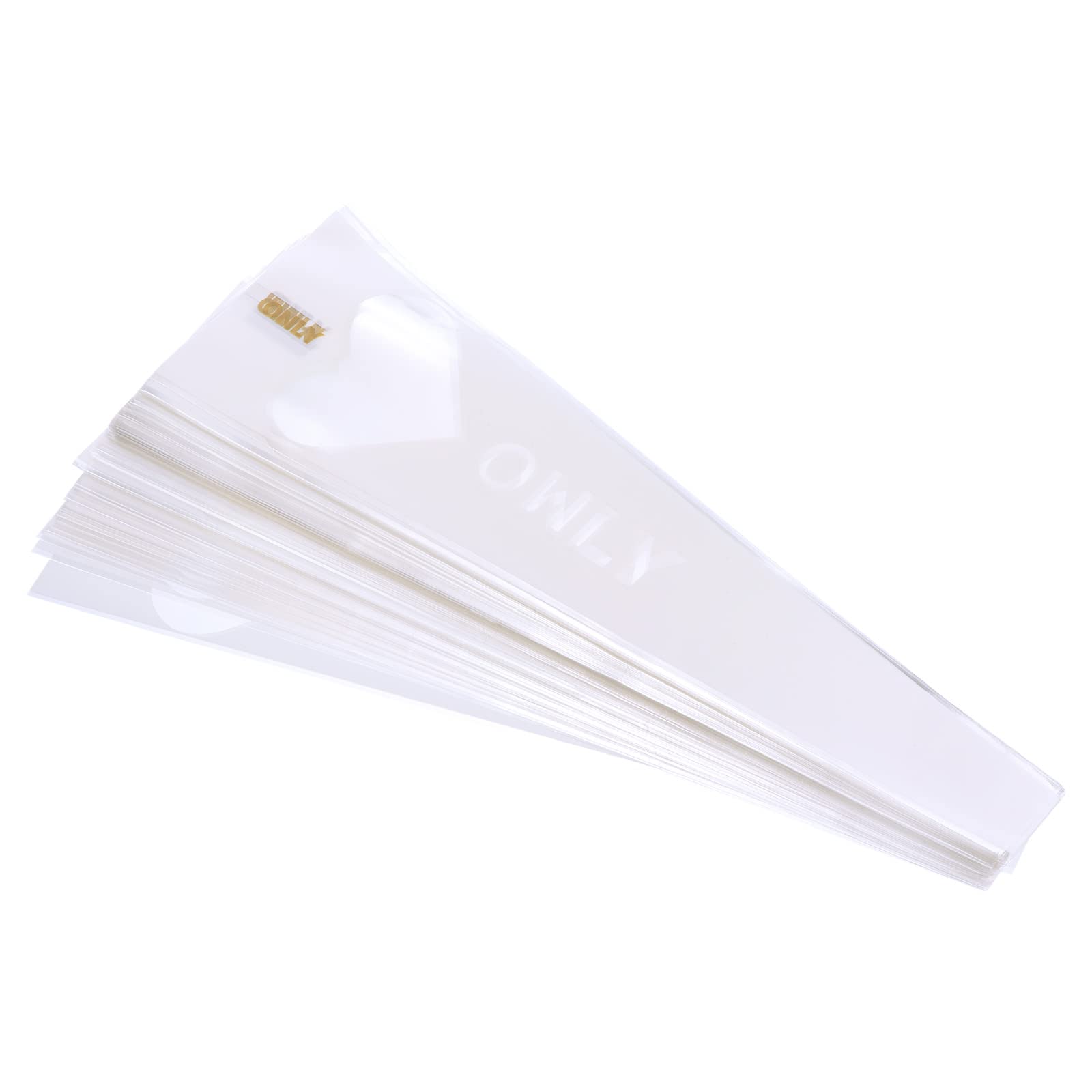 PATIKIL Flower Wrapping Paper, 120 Pack Single Rose Bouquet Floral Packaging Bag for Wedding Party, White