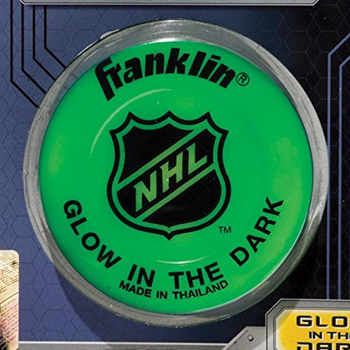 Franklin Sports Street Hockey Puck Glow in The Dark Outdoor Hockey