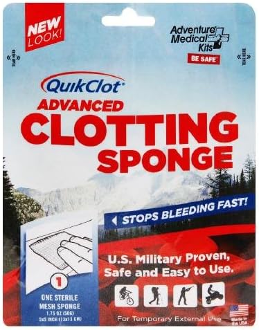 QuikClot Advanced Clotting Sponge, 5 x 5 Inch 1 ea