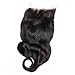 Luduna Brazilian Hair with Closur Unprocessed Brazilian Virgin Human Hair Loose Wave 3 Bundles with Closure Unprocessed Loose Wave Bundles with Closure RemyHair Weave (18 20 22+16, Natural Color)