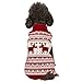 Blueberry Pet Vintage Festive Red Ugly Christmas Reindeer Holiday Festive Dog Sweater, Back Length 12