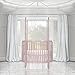 Dream On Me Sophia Posh Circular Crib, Blush Pink