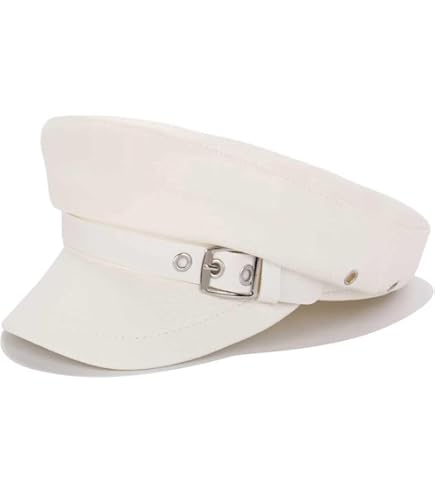 Don Paris Women‎ Beige Baker Boy Newsboy Hat Lambskin Leather Trim Size S will-and-bear-baker-fawn-white  main image 4