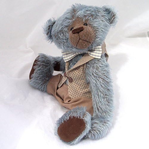 Brett - Teddy Bear Blue Steiff Schulte Mohair Artist Collectable OOAK 15 inches