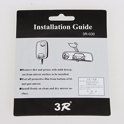 image for Aumo-mate 1 Pair New Driver Side Wide Angle 3-inch Round Convex Car Ve