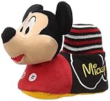 Josmo Character Shoes Disney Mickey Head Slipper (Toddler/Little Kid),Black/Red,9/10 M US Toddler